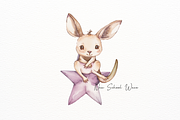 Kangaroo with Star Watercolor, an Animal Illustration by New-School-Wave (Thumbnail 4 of 5)