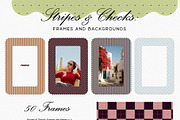 Stripes & Checks: Frames Backgrounds, a Texture Graphic by Purple (Thumbnail 10 of 15)