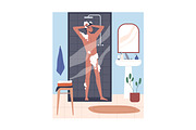 People do bathroom hygiene routine, a Person Illustration by Good Studio (Thumbnail 3 of 13)