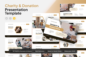 Charity & Donation Google Slide, a Presentation Template by Annora Studio