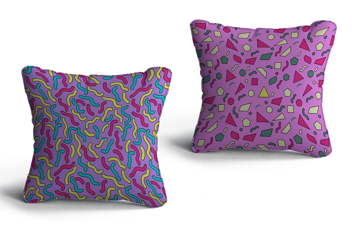 Vector seamless patterns 80s, 90s, a Pattern Graphic by Vectorchoice (Photo 6 of 7)