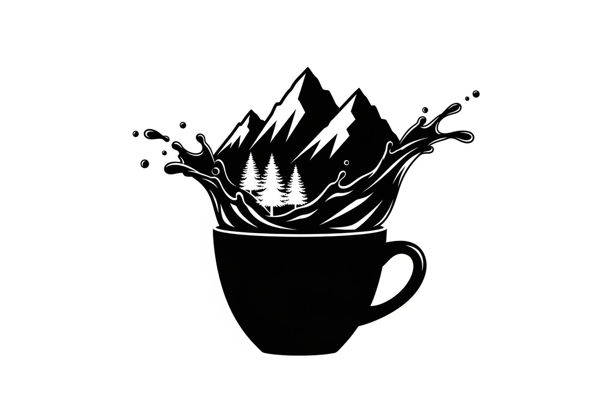 Mountain Coffee Cup Design Bundle, an Illustration by yasushie (Photo 22 of 31)