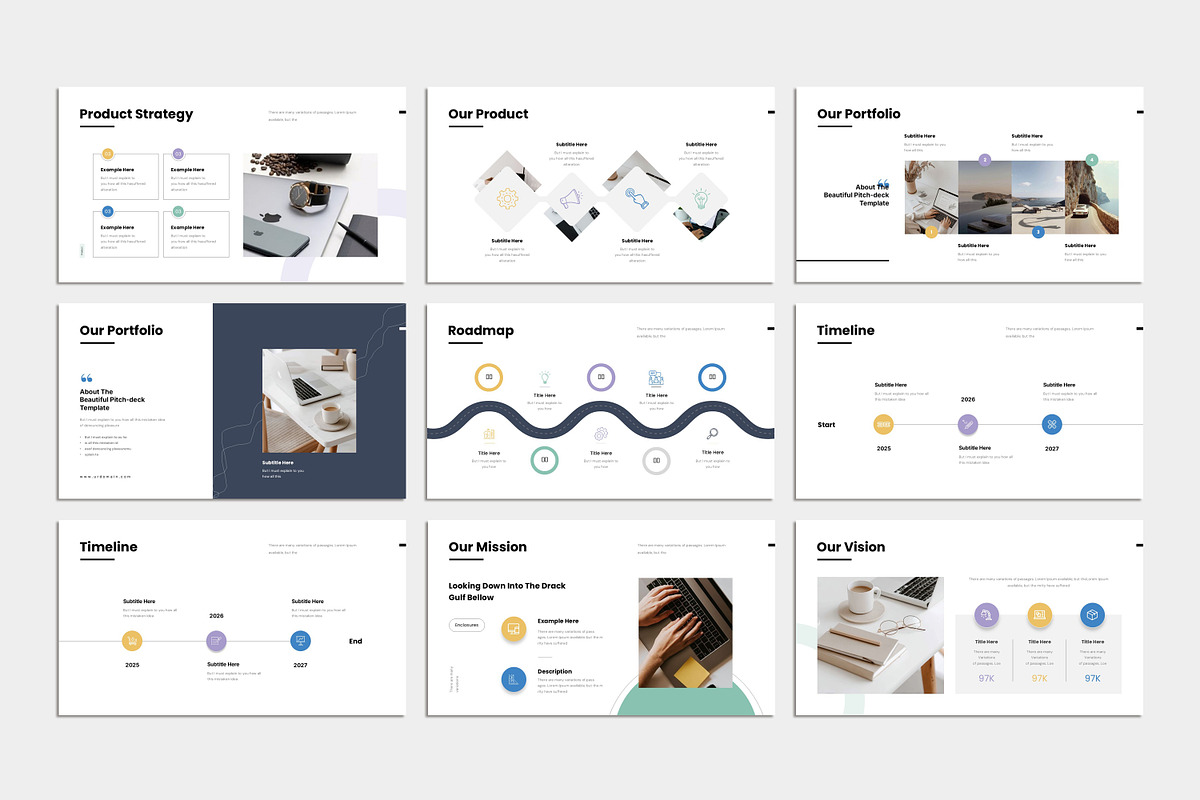 Business Pitch Deck Template, a Presentation Template by Studio Artisan (Photo 7 of 12)
