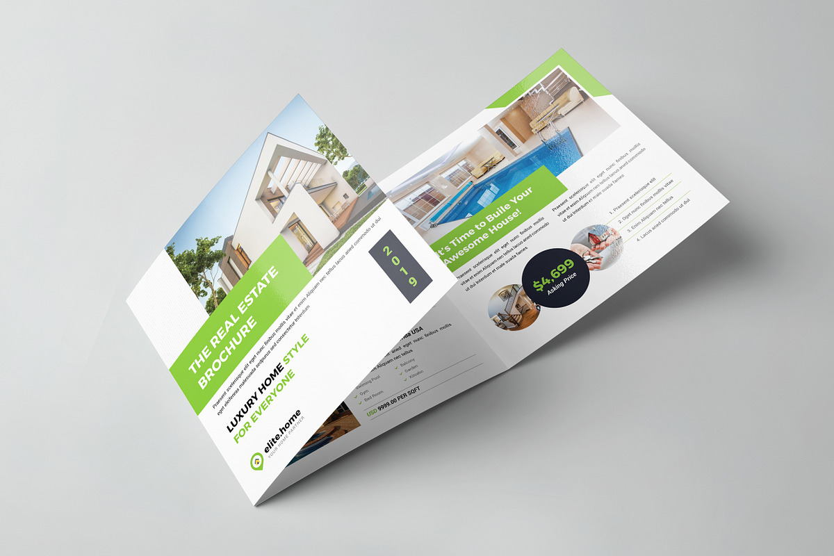Real Estate Square Trifold Brochure, a Brochure Template by Orcshape Studio (Photo 1 of 4)