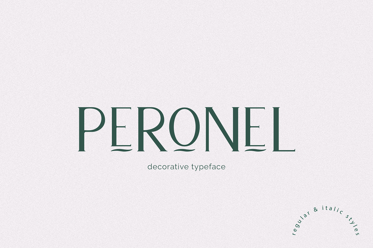 Peronel, Decorative font, a Serif Font by Art pages (Photo 1 of 7)