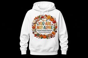 You Are Not Alone Suicide Prevention, an Object Graphic by Artivon