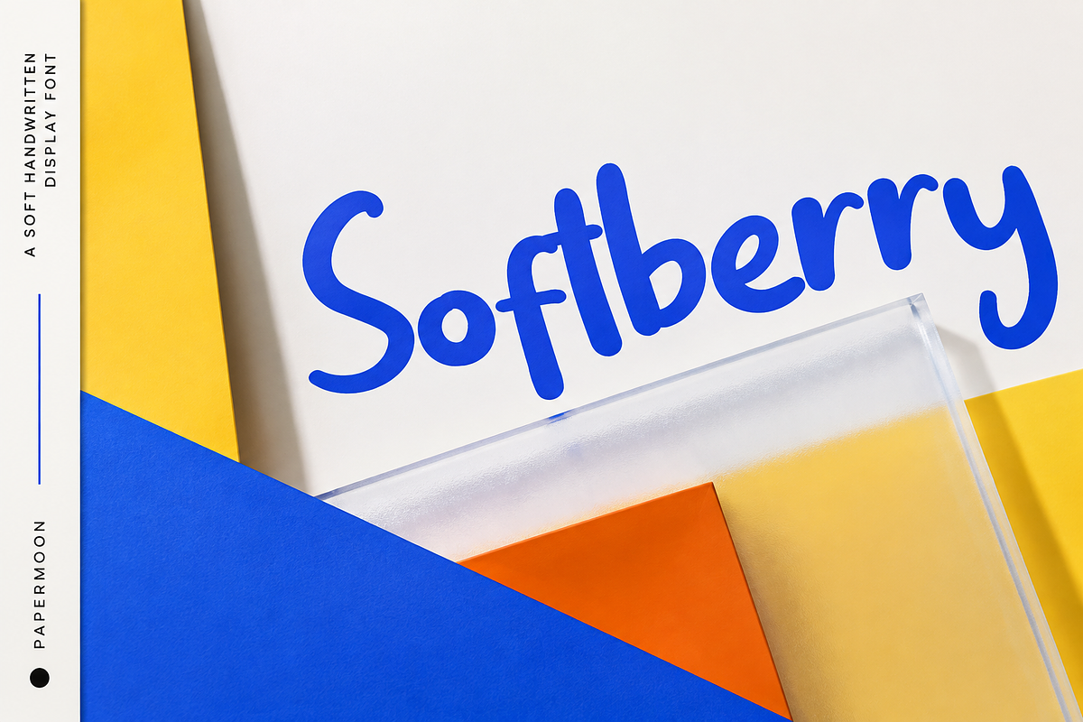 SoftBerry - Handwritten Brush Font, a Handwritten Font by PaperMoon (Photo 4 of 6)