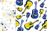 Watercolor musical patterns, a Pattern Graphic by NataliMiasStore (Thumbnail 6 of 6)