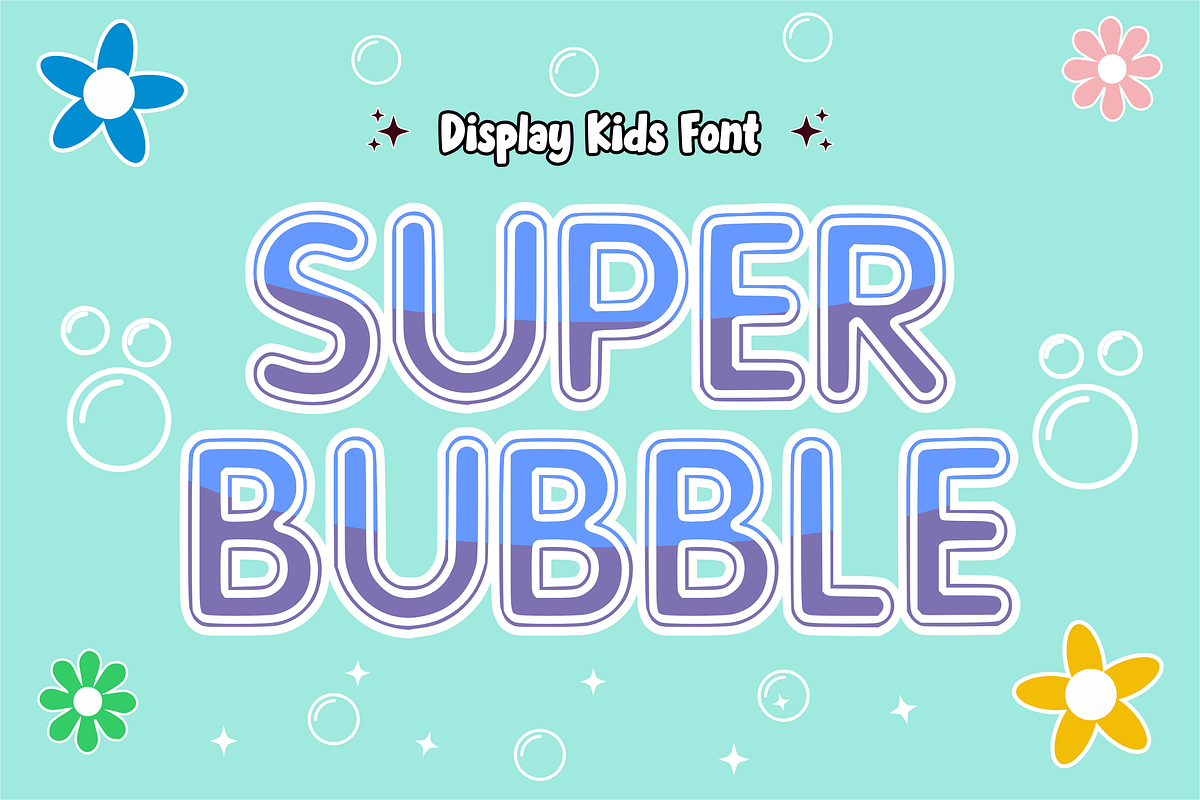 Simple Display - Display Font, a Font by KiddoGlyphs Studio (Photo 3 of 5)