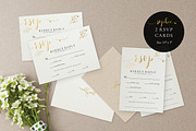 Gold Wedding Invitation Set, Sophie, an Invitation Template by Alice Bluefox (Thumbnail 5 of 11)