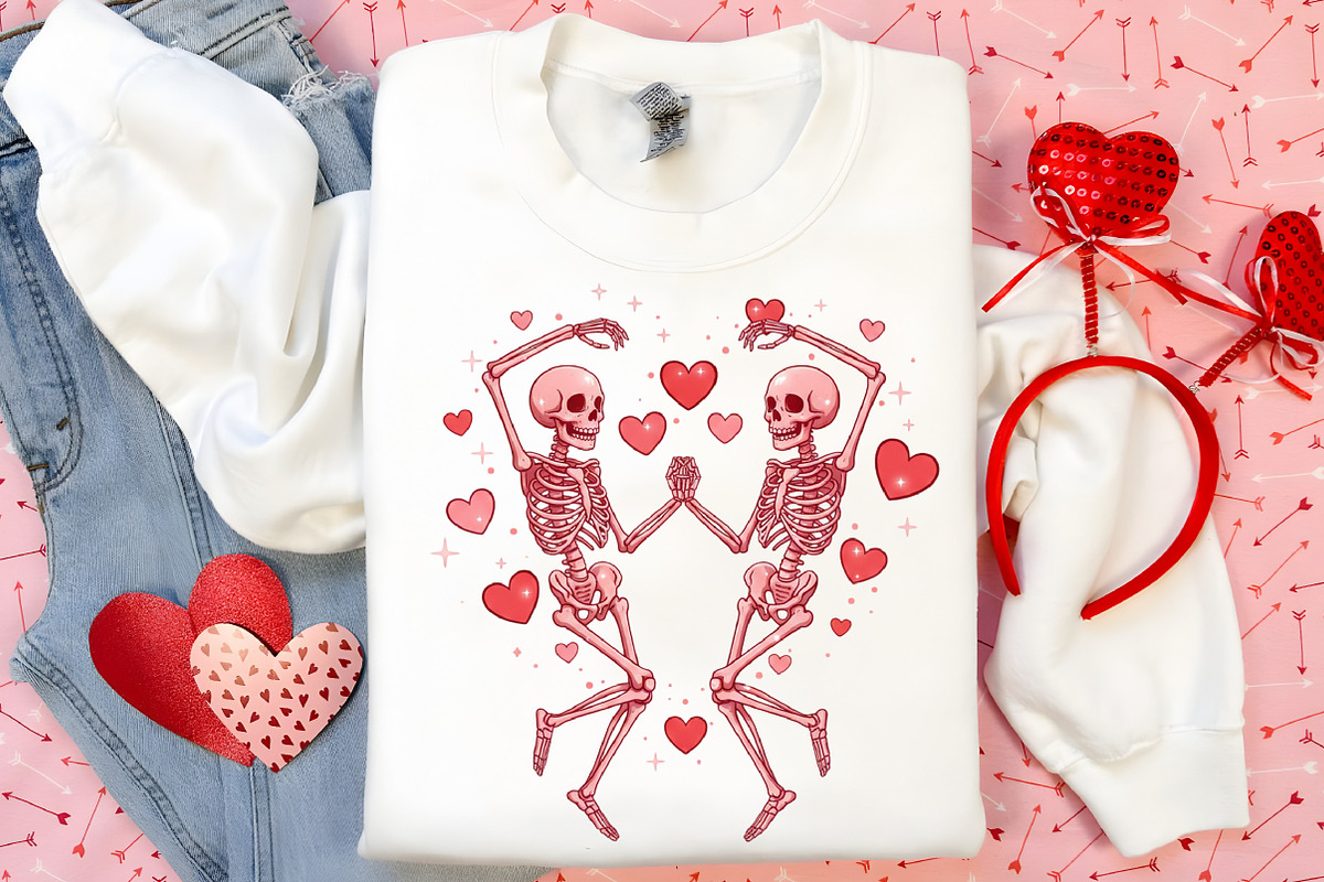 Valentine's Day Png Skeleton Heart, an Illustration by Canvas Craft (Photo 5 of 7)