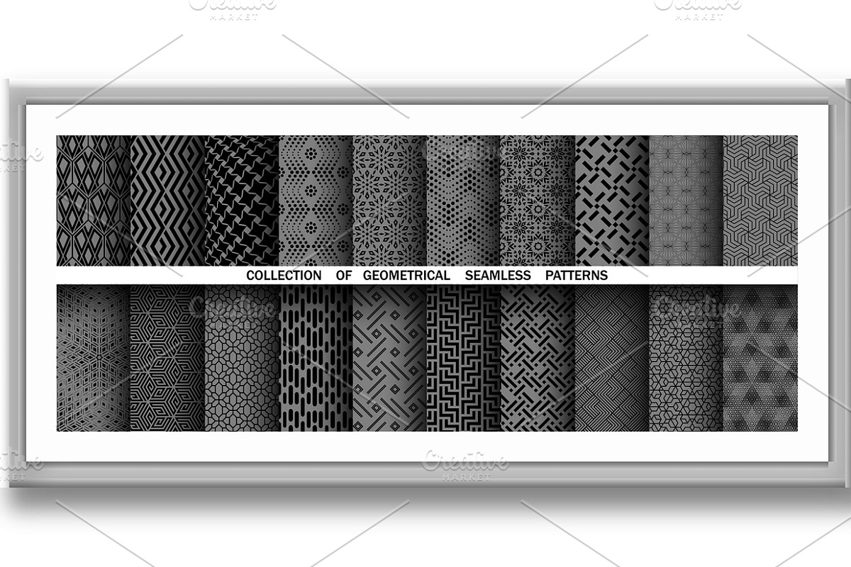 Geometric set of patterns, a Pattern Graphic by RODINA (Photo 3 of 3)