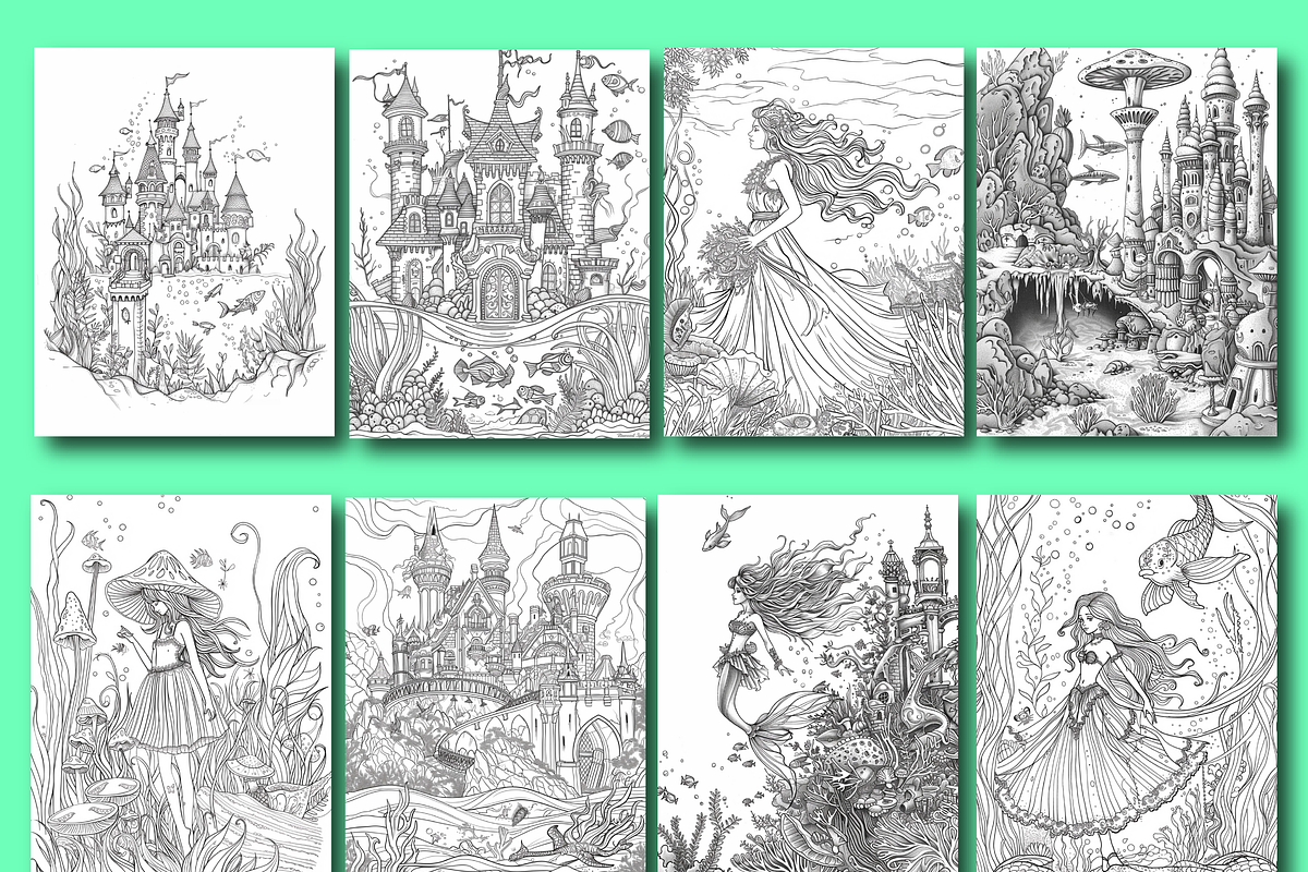 Vintage Fairytale Coloring Pages 3, a Person Illustration by Design Zone (Photo 3 of 6)