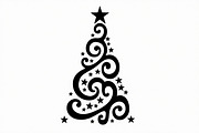 Festive Swirl Xmas Tree Bundle, an Illustration by yasushie (Thumbnail 10 of 21)