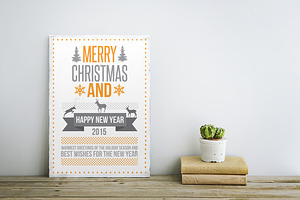 Christmas Card Typography Design