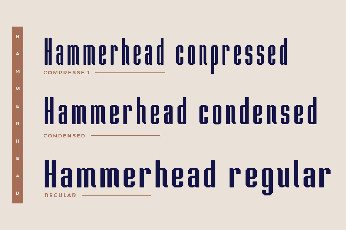 Hammerhead Typeface | Font preview 2