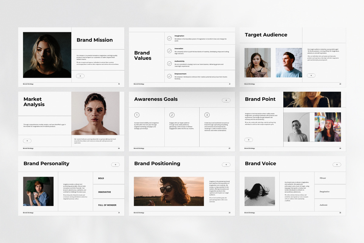 Brand Strategy Canva Template, a Presentation Template by Design18th (Photo 4 of 9)