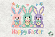 Easter Bunny Yarn Crochet PNG, an Illustration by Craft Nest (Thumbnail 1 of 4)