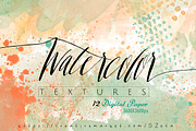 Watercolor, peach textures pack, a Texture Graphic by JAY MID IMAGE (Thumbnail 1 of 3)