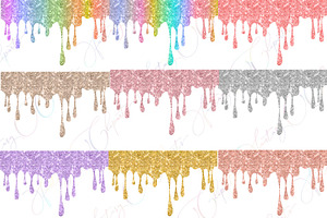 Glitter Drippings Clipart