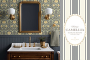 Arts & Crafts Floral Pattern Navy, a Pattern Graphic by Eclectic Anthology (Thumbnail 7 of 10)