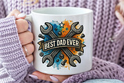 Best Dad Ever PNG, Father's Day PNG, an Illustration by DreamCafeArt (Thumbnail 6 of 7)