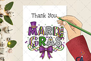 Glitter Mardi Gras Png Coquette Bow, an Illustration by Creative Art (Thumbnail 5 of 6)