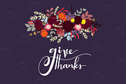 Fall / Autumn & Give Thanks Flower, a Decorative Illustration by MooBeer (Thumbnail 10 of 11)