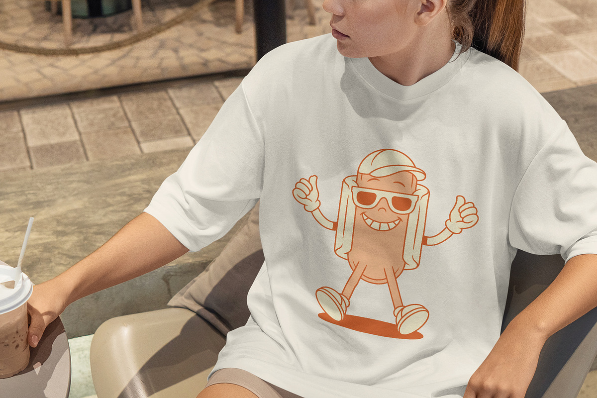 Hot Dog Cartoon Mascot Character, a Food Illustration by Vasya Kobelev (Photo 6 of 6)