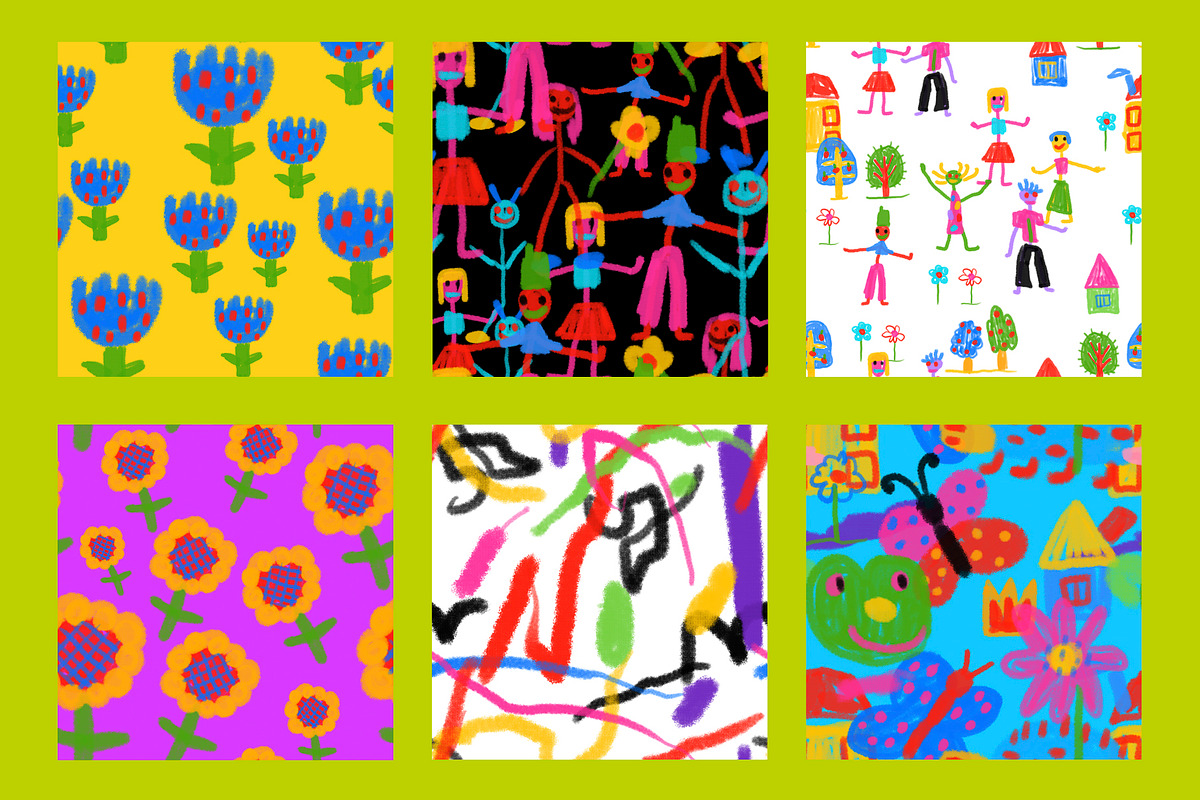 Naive kids scribbles illustrations, a Person Illustration by okchizh (Photo 10 of 12)
