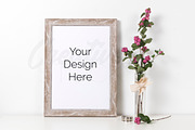 A4 Natural Frame Mockup Bundle, a Print Template by Creatives STOCK (Thumbnail 11 of 11)