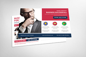 Company Postcard Psd Template, a Card Template by graphicforest