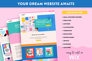 Colorful Wix Website Template, a Wix Template by Design Pixie (Thumbnail 4 of 9)