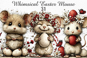 Whimsical Easter Mouse Clipart Png, an Illustration by Craft Nest (Thumbnail 1 of 11)