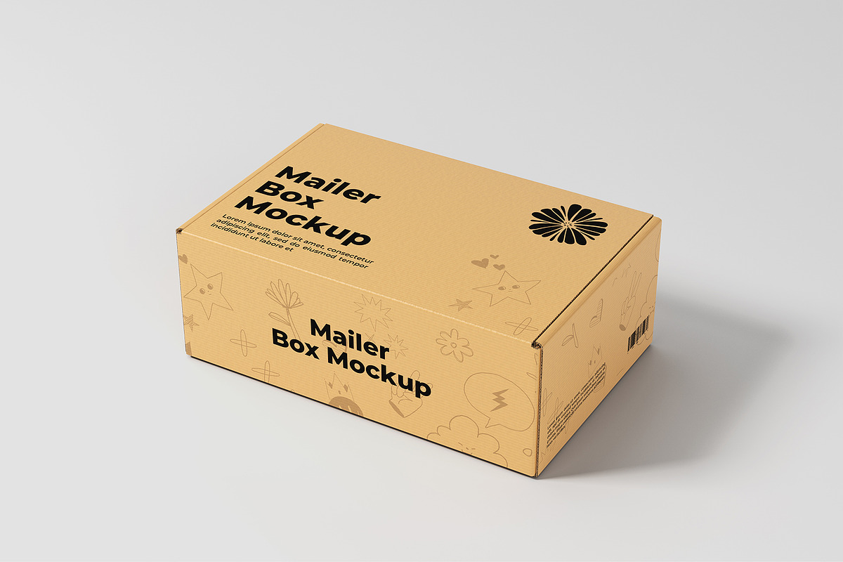 Mailer Box Mockup, a Packaging Mockup by graphicpages (Photo 5 of 9)