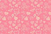 Love patterns set, a Pattern Graphic by Hala (Thumbnail 2 of 4)