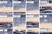 Winter Effects Brushes for Procreate, a Brush Add-On by Julia Dreams (Thumbnail 4 of 4)