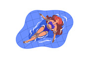 People in swimming pool set, banners, a Sport Illustration by PaperTrident (Thumbnail 6 of 11)