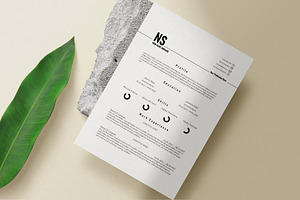 Minimal Resume Template Cover Letter