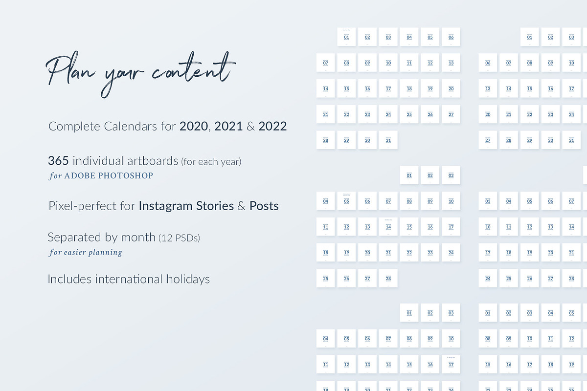 Instagram Planner 2022 | PS, a Social Media Template by Poego Social (Photo 2 of 3)