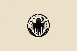 Spooky Ghost Emblem