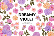 DREAMY VIOLET - Flower Collection, an Object Graphic by Artflorara (Thumbnail 1 of 12)