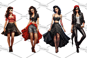 Rockabilly Women Bulk Bundle of 68, a Graphic by Jay Major Designs (Thumbnail 11 of 20)
