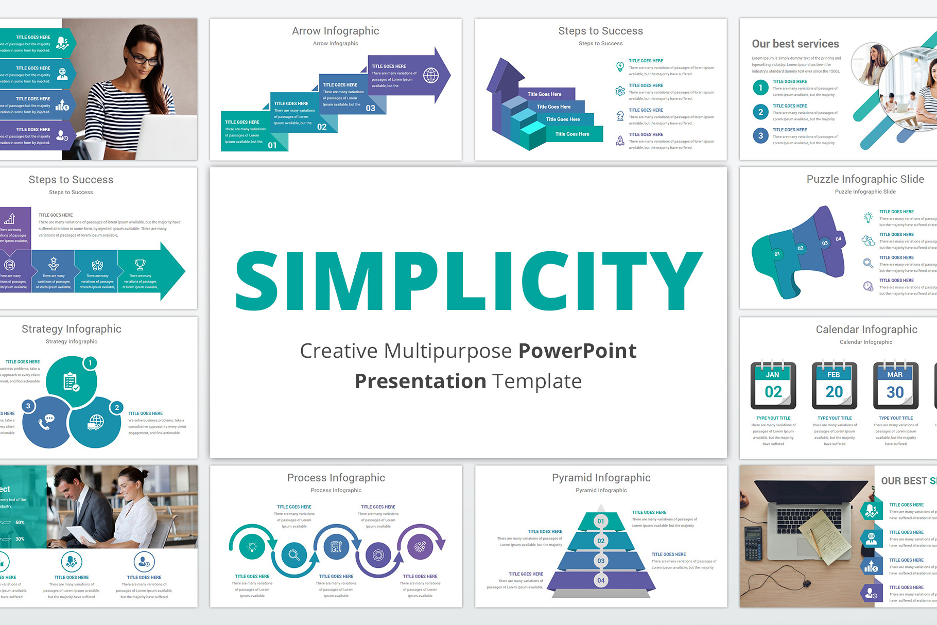 Simplicity PowerPoint Template, a Presentation Template by GraphicStan