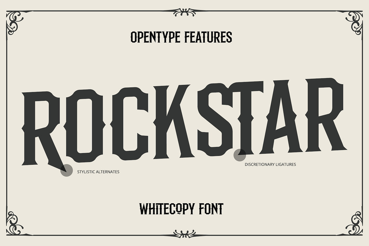 Whitecopy, a Symbol Font by Vintage Division (Photo 11 of 15)