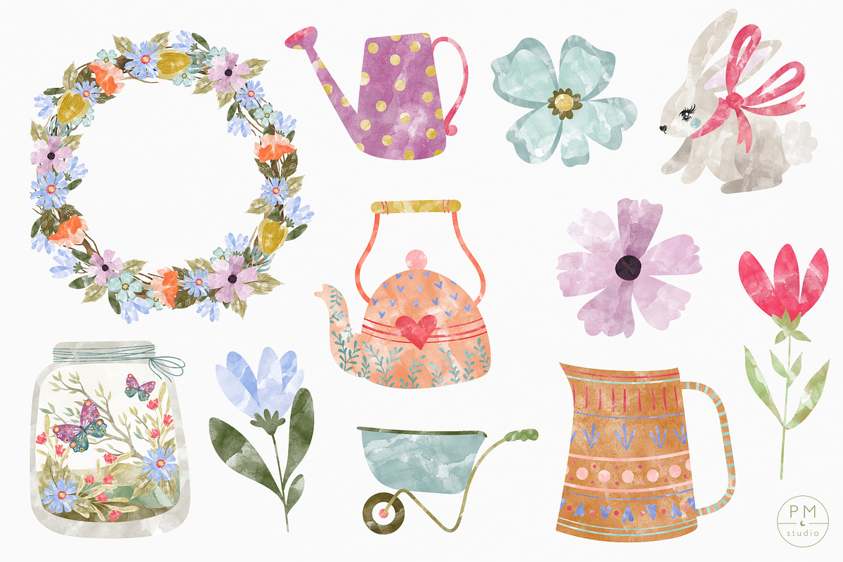 Blooming Cottage Collection, an Illustration by PetiteMarket (Photo 4 of 4)