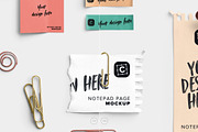 Marina Sticky Notes & Paper Clips, an Advertising Mockup by Custom Scene (Thumbnail 8 of 10)