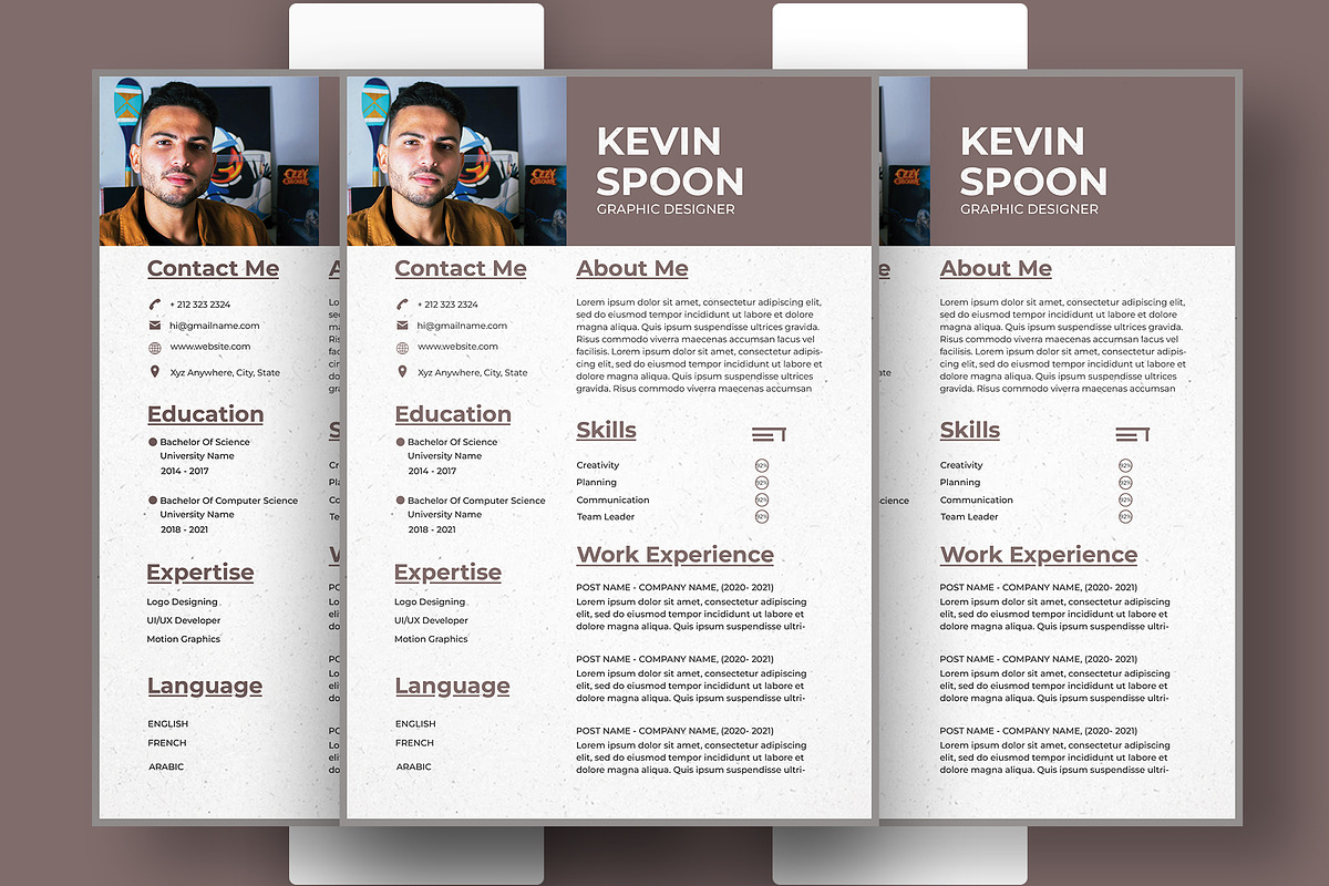 Professional resume Template, a Resume Template by kamalrawat_gd (Photo 2 of 2)