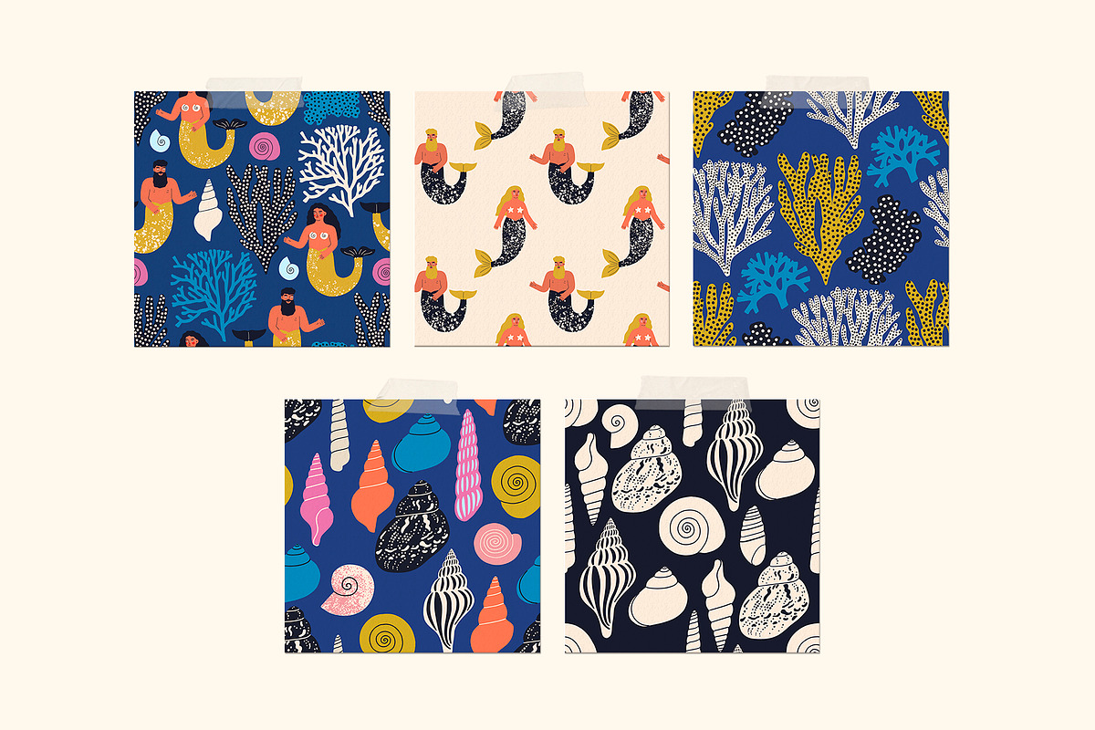 UNDERSEA Graphics Collection, a Pattern Graphic by Katerina Osa (Photo 11 of 12)