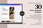 Flower Instagram Canva Social Media, a Social Media Template by Snapybiz (Thumbnail 4 of 10)
